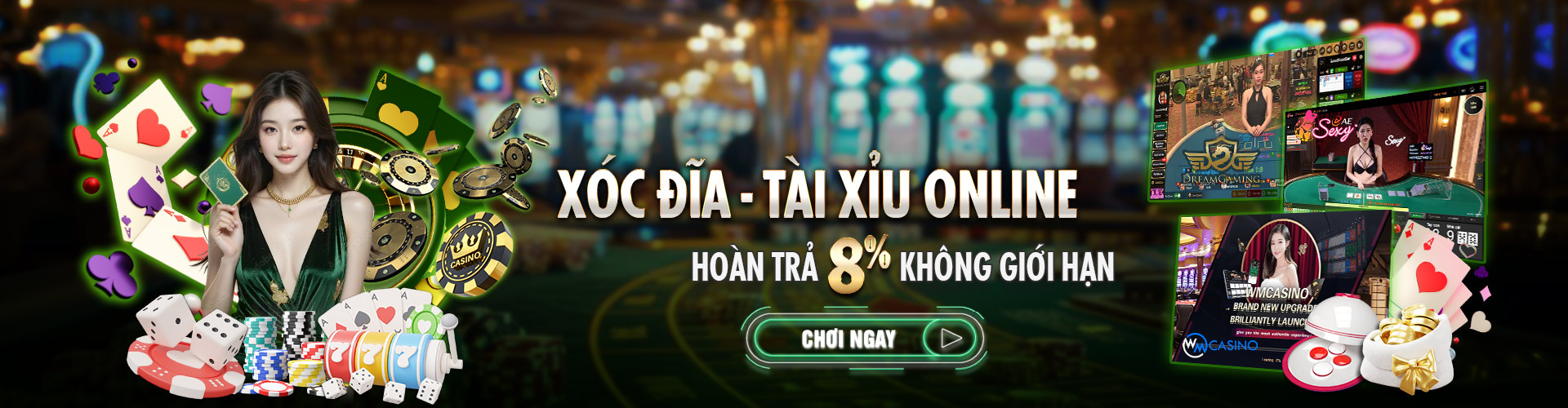 Hình ảnh quảng cáo của vibet hiển thị nền tảng và các lợi ích